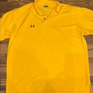 Under Armour Yellow Polo Shirt Vibrant Casual Comfort